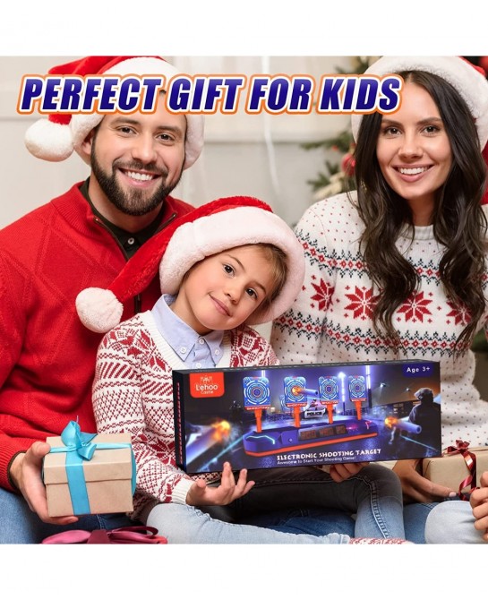 Shooting Targets for Nerf Guns Digital Electronic Scoring Target for Boys Auto Reset with 3 Modes Shooting Toys for 5 6 7 8 9...