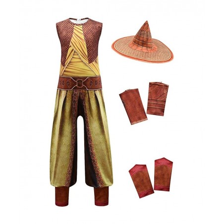 Girls Dragon Adventure Costume Warrior Outfits Halloween Fancy Party Dress Up Set $49.24 Kids' Costumes
