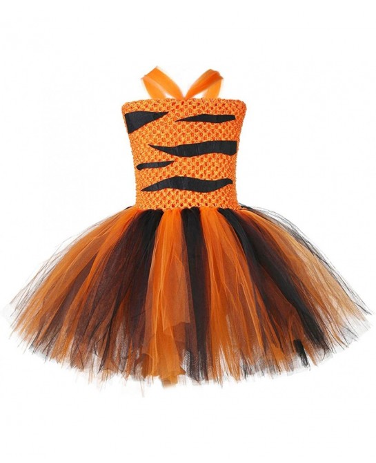 Halloween Animal Costumes for Kids Girls 1-10Y Reindeer Giraffe Tiger with Headband Halloween Dress Up Clothes $49.05 Kids' C...
