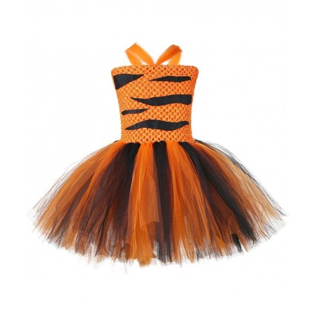 Halloween Animal Costumes for Kids Girls 1-10Y Reindeer Giraffe Tiger with Headband Halloween Dress Up Clothes $49.05 Kids' C...