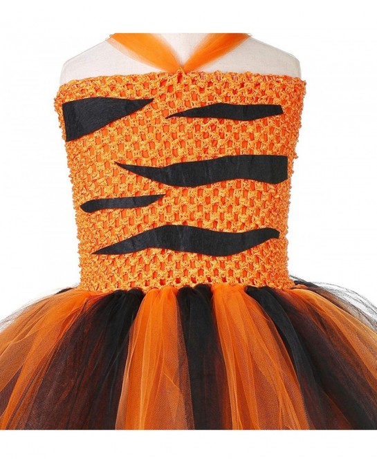 Halloween Animal Costumes for Kids Girls 1-10Y Reindeer Giraffe Tiger with Headband Halloween Dress Up Clothes $49.05 Kids' C...
