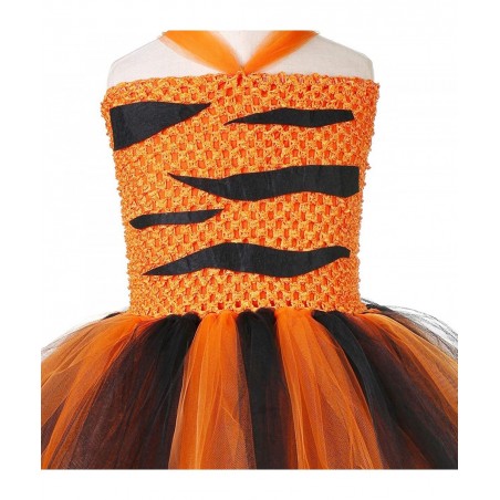 Halloween Animal Costumes for Kids Girls 1-10Y Reindeer Giraffe Tiger with Headband Halloween Dress Up Clothes $49.05 Kids' C...