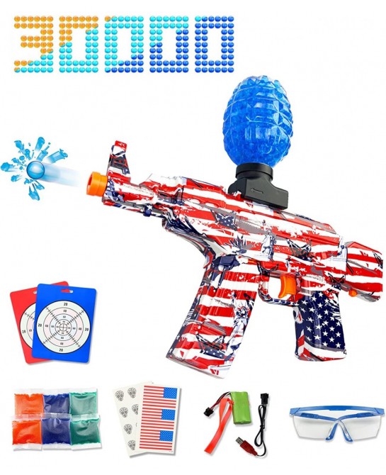 Electric Gel Ball Blaster - Splatter Ball Gun with 30000 Gel Balls - Outdoor Yard Shooting Game Toys for Boys Kids Adults Age...