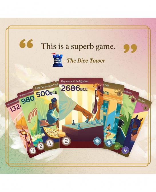 Trekking Through History - The Time Travel Strategy Board Game for Family Night | Explore Humanity's Most Incredible Moments ...