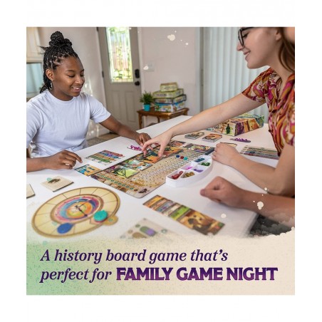 Trekking Through History - The Time Travel Strategy Board Game for Family Night | Explore Humanity's Most Incredible Moments ...