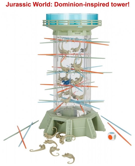 Jurassic World Dominion KerPlunk! Raptors Game with Tower Sticks and Toy Velociraptor Dinosaurs Gift and Collectible $25.32 B...