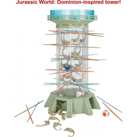 Jurassic World Dominion KerPlunk! Raptors Game with Tower Sticks and Toy Velociraptor Dinosaurs Gift and Collectible $25.32 B...