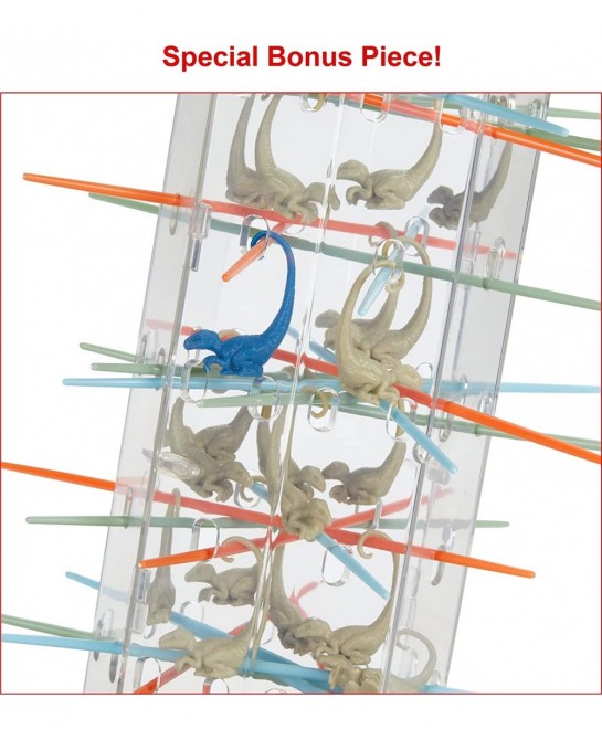 Jurassic World Dominion KerPlunk! Raptors Game with Tower Sticks and Toy Velociraptor Dinosaurs Gift and Collectible $25.32 B...