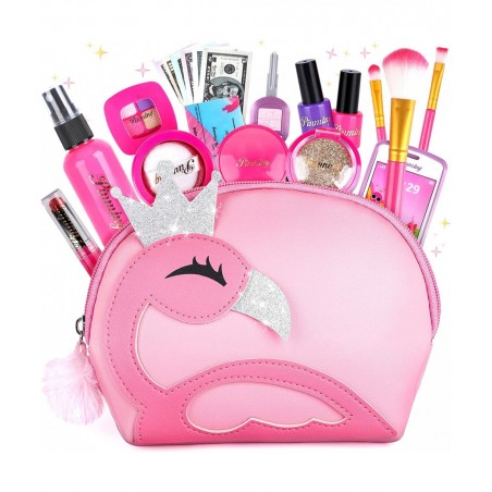 Kids Pretend Makeup Kit for Girl Toddlers Play Makeup Set for Little Girls Toys Age 3 4 5 6 7 8 Year Old Girls Birthday Gift ...