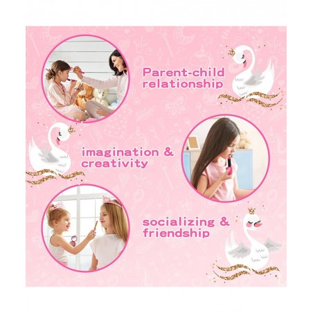 Kids Pretend Makeup Kit for Girl Toddlers Play Makeup Set for Little Girls Toys Age 3 4 5 6 7 8 Year Old Girls Birthday Gift ...
