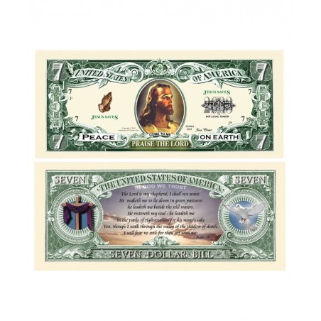 Jesus Christ Praise The Lord Christian Novelty Bill in Protective Holder $13.98 Gags & Practical Joke Toys