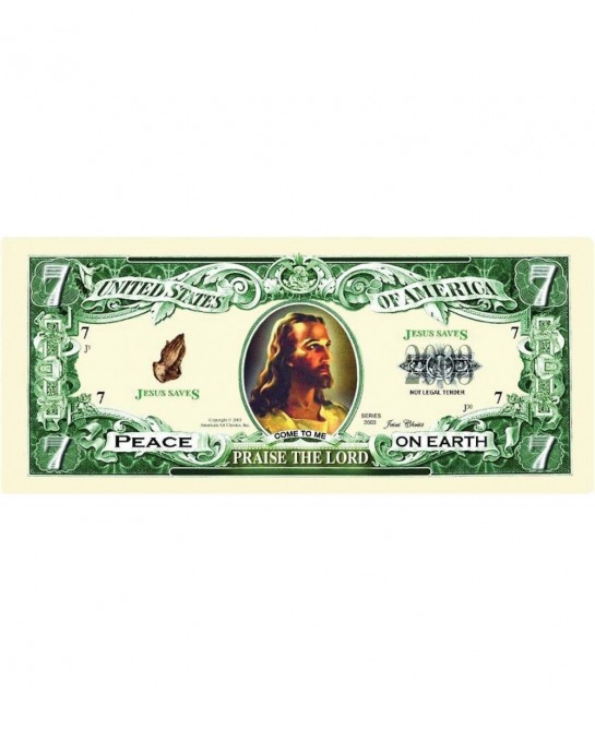 Jesus Christ Praise The Lord Christian Novelty Bill in Protective Holder $13.98 Gags & Practical Joke Toys
