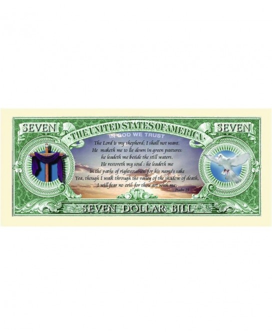 Jesus Christ Praise The Lord Christian Novelty Bill in Protective Holder $13.98 Gags & Practical Joke Toys