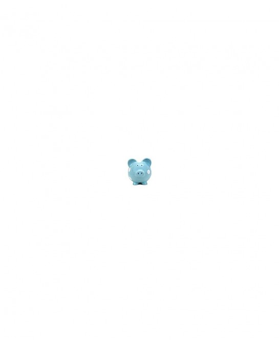 Ceramic Polka Dot Piggy Bank (Blue) $57.77 Kids' Money Banks