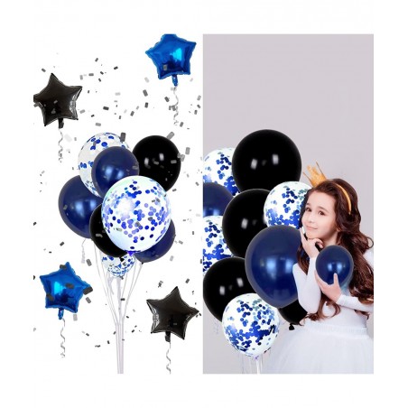 10th Birthday Decorations for Boys Girls - Navy Blue Birthday Decorations For Teenager Kids Party Supplies Including HAPPY BI...