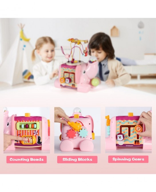 Activity Cube Toys for 1 2 Year Old Girls Baby Toys for 12-18 Month with Bead Maze One Year Old Girl Birthday Gifts $57.60 Ea...