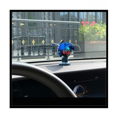 Car Dashboard Ornament Cute Rubber Duck Office Car Cab Ornaments Cool Spectacled Duck(Blue) $17.69 Gags & Practical Joke Toys