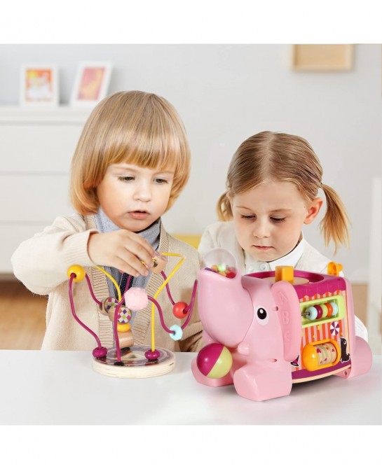 Activity Cube Toys for 1 2 Year Old Girls Baby Toys for 12-18 Month with Bead Maze One Year Old Girl Birthday Gifts $57.60 Ea...