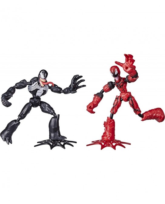 Marvel Bend and Flex Venom Vs. Carnage Action Figure Toys 6-inch Flexible Figures for Kids Ages 4 and Up $29.13 Action Figures