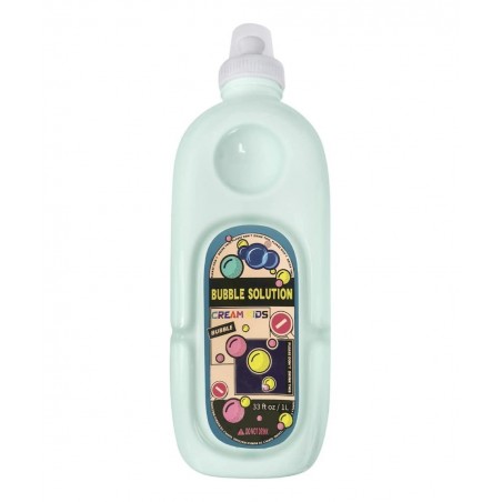 33Oz/1L Non Toxic All Natural Bubble Concentrate with Bottle Mouth with Leak Proof and Splash Proof designfor Bubble Machine ...