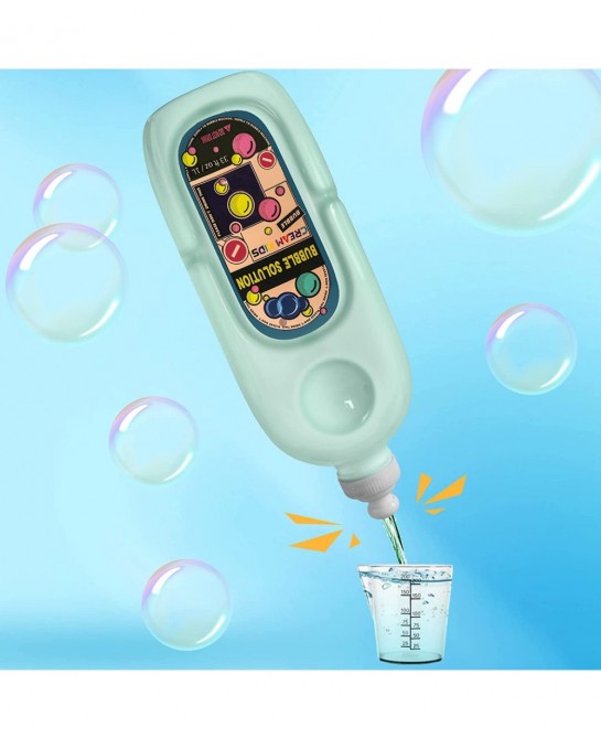 33Oz/1L Non Toxic All Natural Bubble Concentrate with Bottle Mouth with Leak Proof and Splash Proof designfor Bubble Machine ...