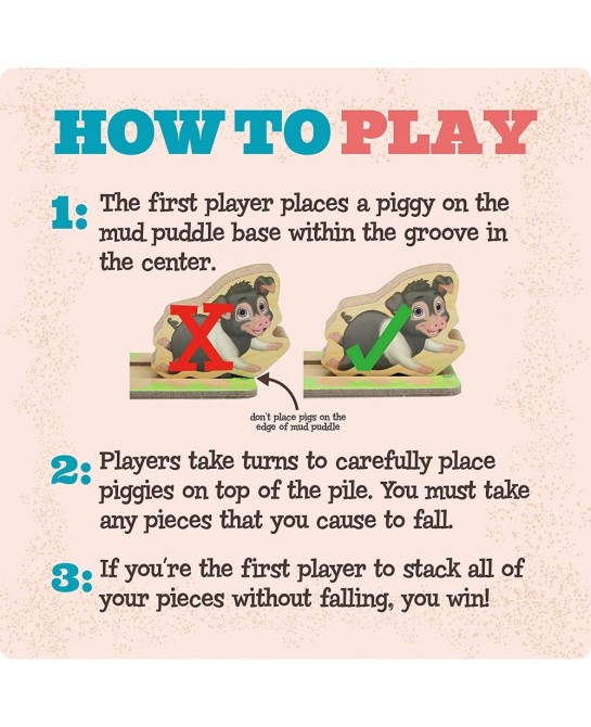 Piggy Pile-Up - Fast-Paced Stacking and Balancing Game - For Ages 3+ - Place All Your Pigs on the Pile to Win $41.94 Early De...