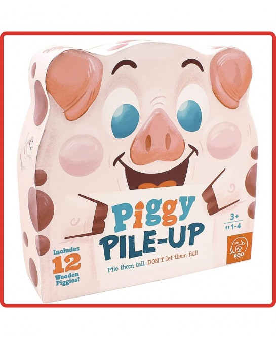 Piggy Pile-Up - Fast-Paced Stacking and Balancing Game - For Ages 3+ - Place All Your Pigs on the Pile to Win $41.94 Early De...