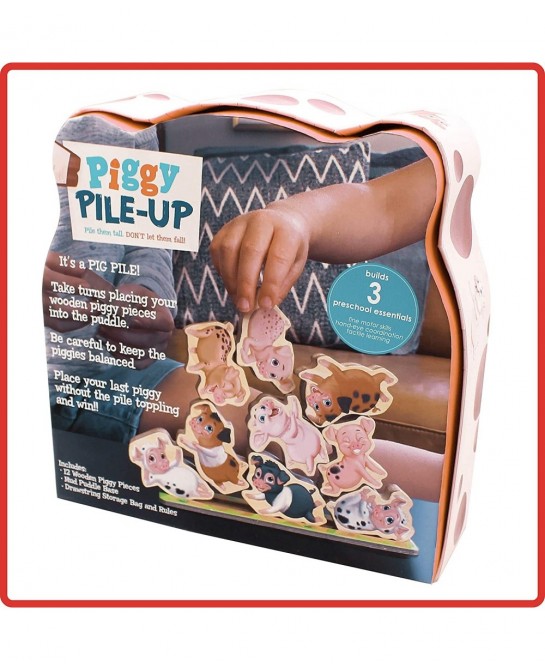 Piggy Pile-Up - Fast-Paced Stacking and Balancing Game - For Ages 3+ - Place All Your Pigs on the Pile to Win $41.94 Early De...