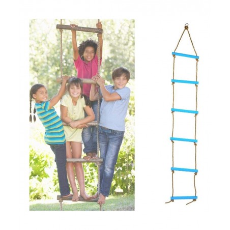 Kids Climbing Rope Ladder Plastic Six-section Children Kids Rope Climbing Ladder Toy Exercise Equipment for home children's c...