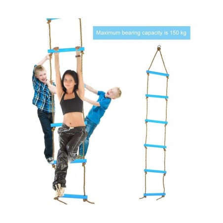 Kids Climbing Rope Ladder Plastic Six-section Children Kids Rope Climbing Ladder Toy Exercise Equipment for home children's c...