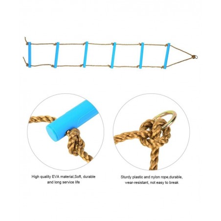 Kids Climbing Rope Ladder Plastic Six-section Children Kids Rope Climbing Ladder Toy Exercise Equipment for home children's c...