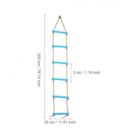 Kids Climbing Rope Ladder Plastic Six-section Children Kids Rope Climbing Ladder Toy Exercise Equipment for home children's c...