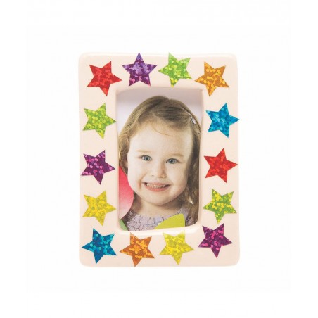 AT216 Mini Holographic Star Stickers - Pack of 400 Christmas Arts and Crafts Assorted $15.12 Kids' Stickers