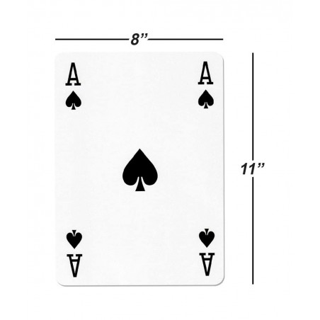 GSE 8" x 11" Super Jumbo Playing Cards Giant Playing Cards Extra Large Card Game Deck for Adults Kids & Seniors $35.70 Card G...