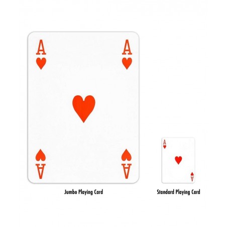 GSE 8" x 11" Super Jumbo Playing Cards Giant Playing Cards Extra Large Card Game Deck for Adults Kids & Seniors $35.70 Card G...