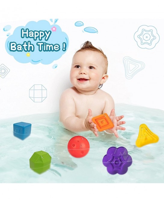 Sensory 2 in 1 Shape Sorting & Rattle Toys -Baby Gift Idea $26.17 Early Development & Activity Toys