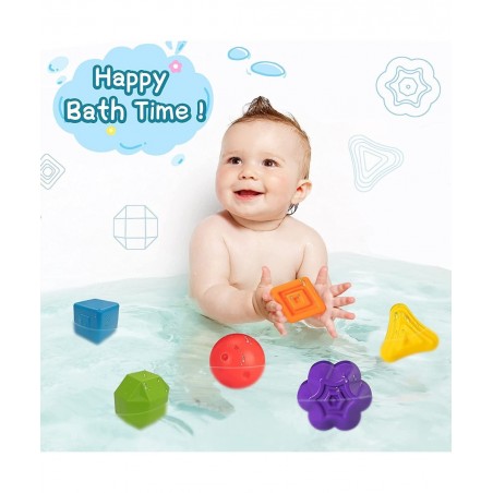 Sensory 2 in 1 Shape Sorting & Rattle Toys -Baby Gift Idea $26.17 Early Development & Activity Toys