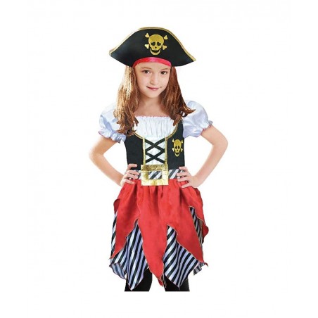 Girls Deluxe Pirate Costume Buccaneer Princess Dress for Kids $32.21 Kids' Costumes