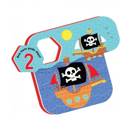 Playful Pirates Bath Puzzles - Bath Toys for Toddlers – Foam Bath Puzzles for Kids - Fine Motor Skills (17 Pieces 5 Puzzles) ...