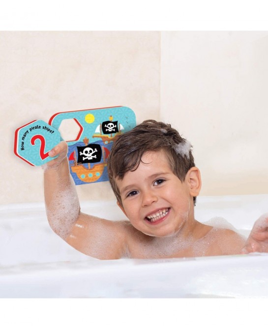 Playful Pirates Bath Puzzles - Bath Toys for Toddlers – Foam Bath Puzzles for Kids - Fine Motor Skills (17 Pieces 5 Puzzles) ...