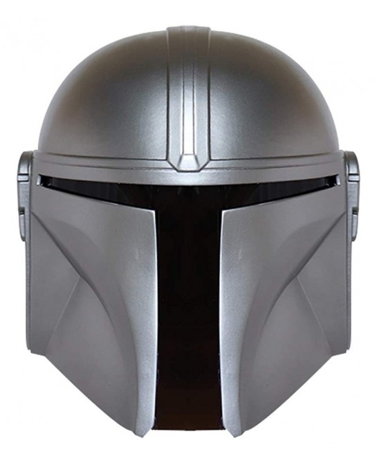 SW Mandalorian Helmet Metal Cosplay Full Head Mask Collectible Halloween Prop PVC (Silver Mandalorian) $104.48 Kids' Dress-Up...