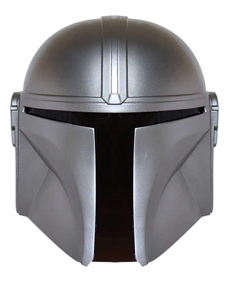 SW Mandalorian Helmet Metal Cosplay Full Head Mask Collectible Halloween Prop PVC (Silver Mandalorian) $104.48 Kids' Dress-Up...