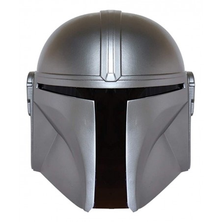 SW Mandalorian Helmet Metal Cosplay Full Head Mask Collectible Halloween Prop PVC (Silver Mandalorian) $104.48 Kids' Dress-Up...