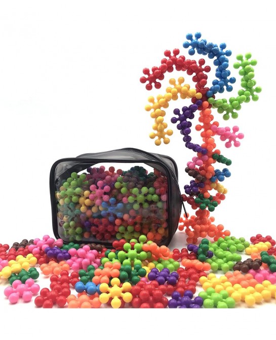 150 Pieces Building Blocks STEM Toys | Plastic Connector Toys | Interlocking Blocks Solid Plastic Creativity Toy for Preschoo...