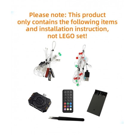 LED Light Kit (Remote Control) Compatible with Lego Republic Gunship - Lighting Set for Star Wars 75309 (Lego Set Not Include...
