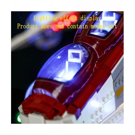 LED Light Kit (Remote Control) Compatible with Lego Republic Gunship - Lighting Set for Star Wars 75309 (Lego Set Not Include...