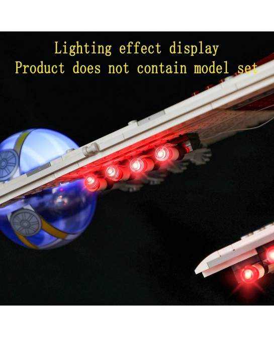 LED Light Kit (Remote Control) Compatible with Lego Republic Gunship - Lighting Set for Star Wars 75309 (Lego Set Not Include...