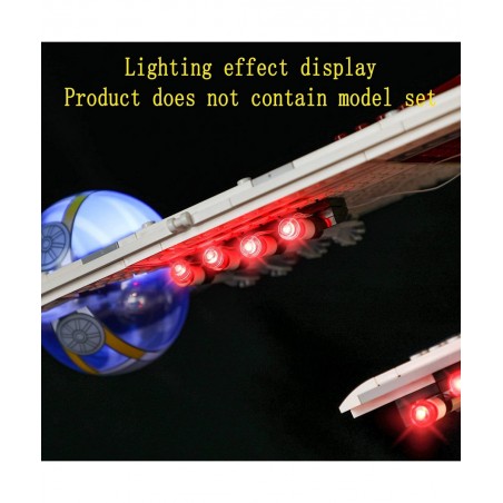 LED Light Kit (Remote Control) Compatible with Lego Republic Gunship - Lighting Set for Star Wars 75309 (Lego Set Not Include...
