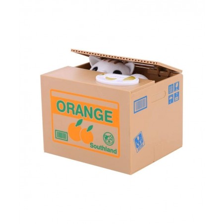 Automatic Stealing Coin Cat Kitty Piggy Bank Money Box Stealing Coin Cat Coins Money Box Bank Panda Cat Steal Money Coin Bank...
