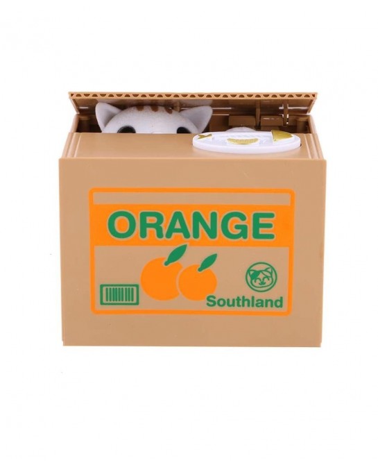 Automatic Stealing Coin Cat Kitty Piggy Bank Money Box Stealing Coin Cat Coins Money Box Bank Panda Cat Steal Money Coin Bank...